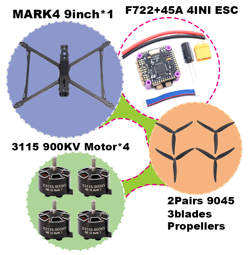 BCUBE MARK4 V2 โดรนแข่ง FPV คา - Foxeer Reaper Extreme 2.5W Vtx บทวิจารณ์และราคา