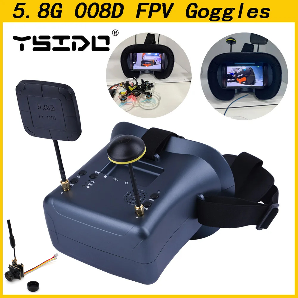 008D 5.8G 40CH 4.3 นิ้ว 800*48 - Skyzone Sky04O Pro Fpv Goggles บทวิจารณ์และราคา